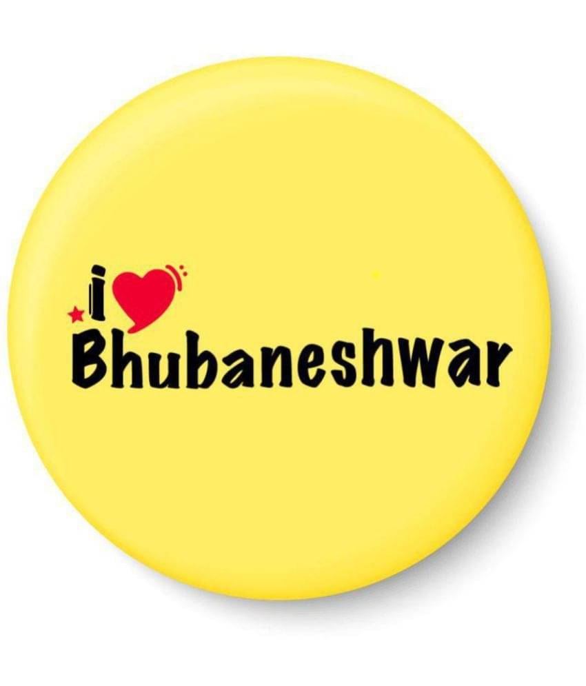 PEACOCKRIDE I Love Bhubaneshwar Stainless Steel Round Fridge Magnets Fridge Magnet - Pack of 1 PEACOCKRIDE I Love Bhubaneshwar Stainless Steel Round Fridge Magnets Fridge Magnet - Pack of 1