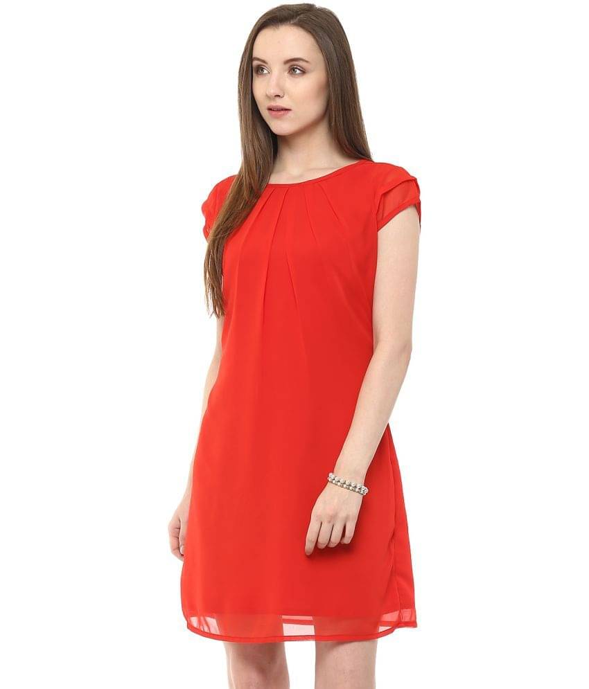     			Zima Leto Women Polyester A-line Dress ( Red )