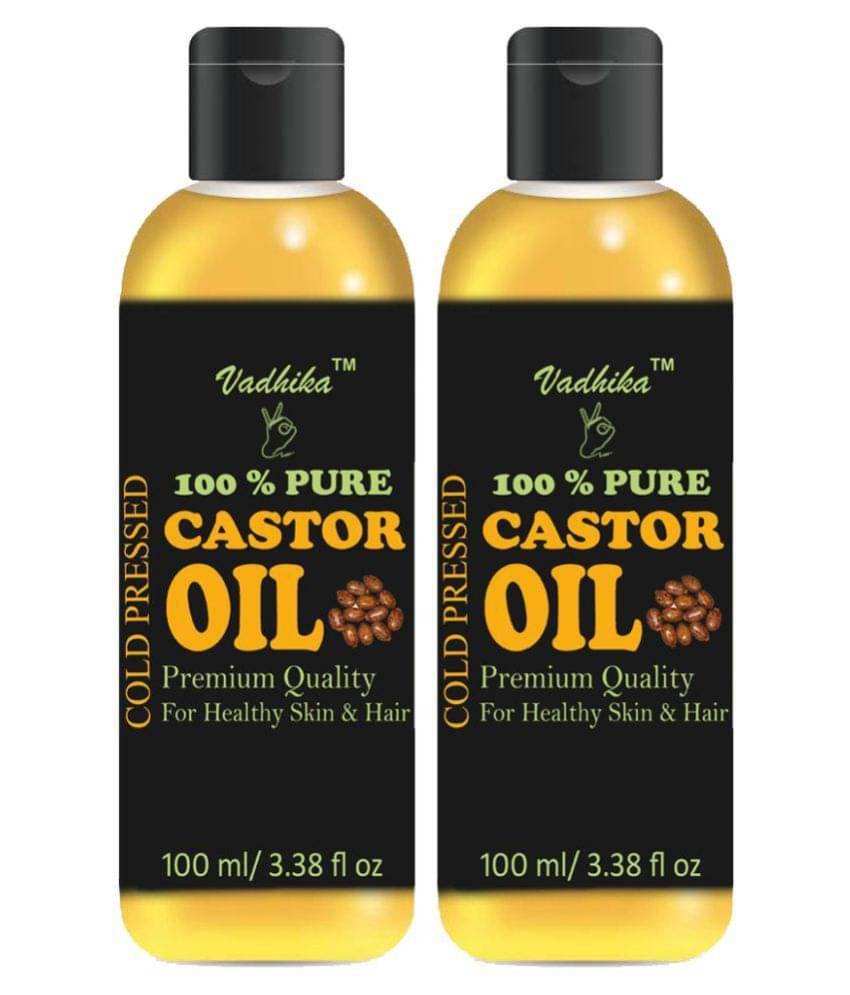     			Vadhika 100% Pure & Natural Castor Oil 200 ml Pack of 2