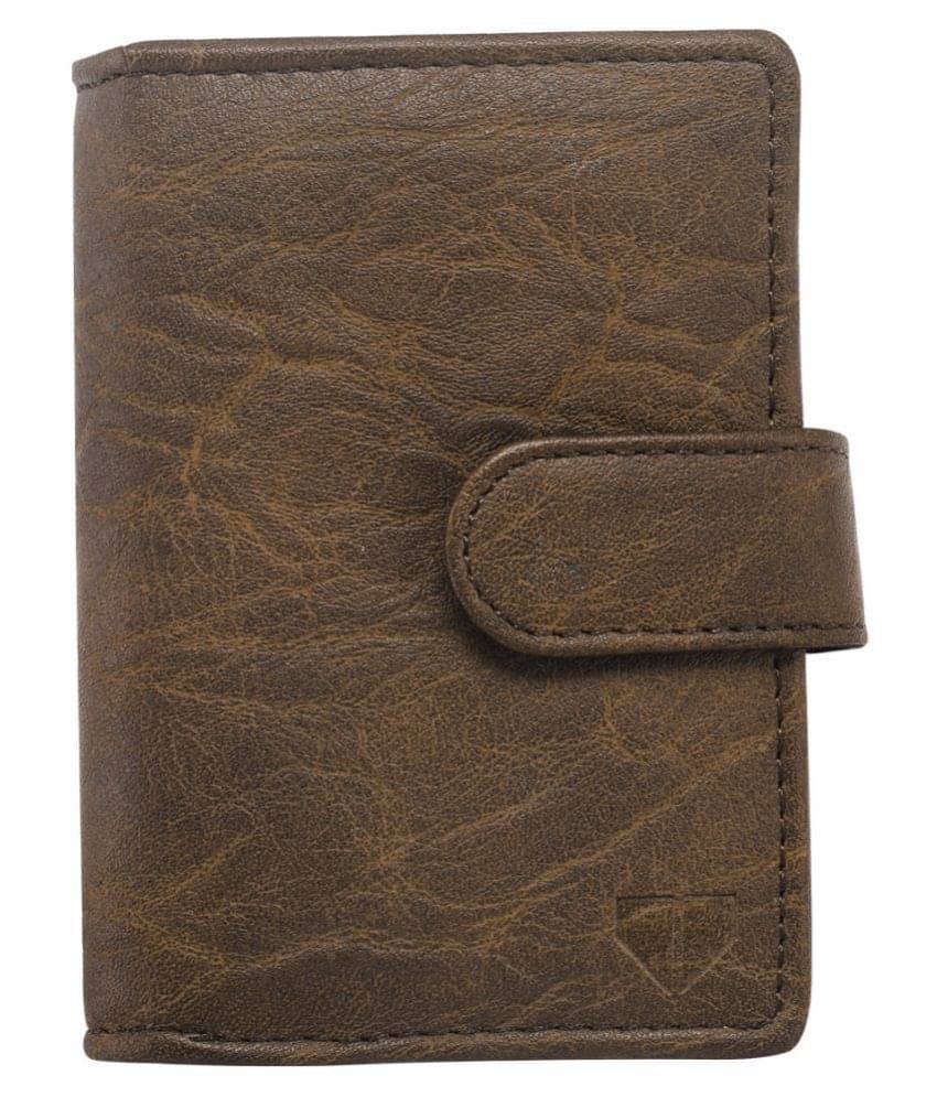     			Walrus Faux Leather Brown Casual Regular Wallet