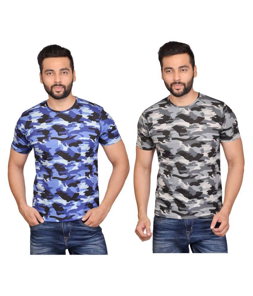     			British Terminal Pack of 1 100 Percent Cotton Regular Fit Men's T-Shirt ( Multi )