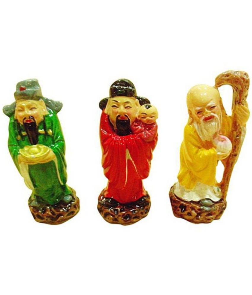     			Sunaina Collection Feng Shui Colored Fuk Luk Sau For Health, wealth And Happiness Of Family.