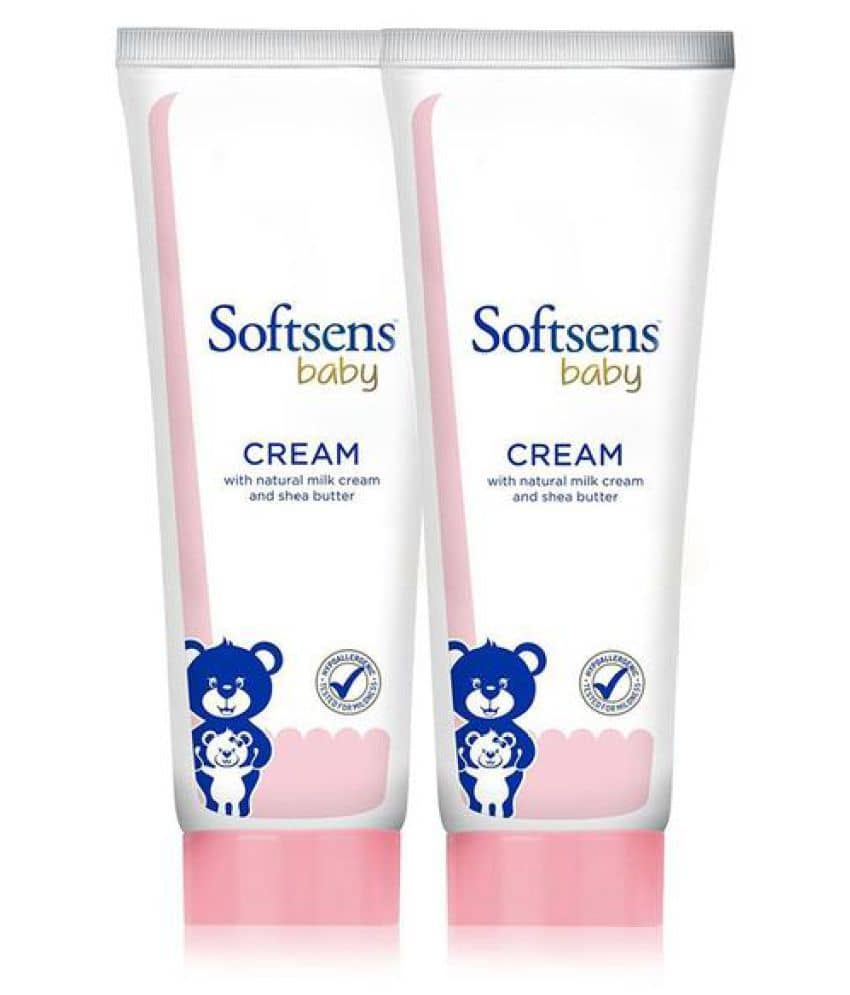 Softsens Baby Moisturizing Cream with Natural Milk Cream & Shea Butter, 100g, Pack of 2