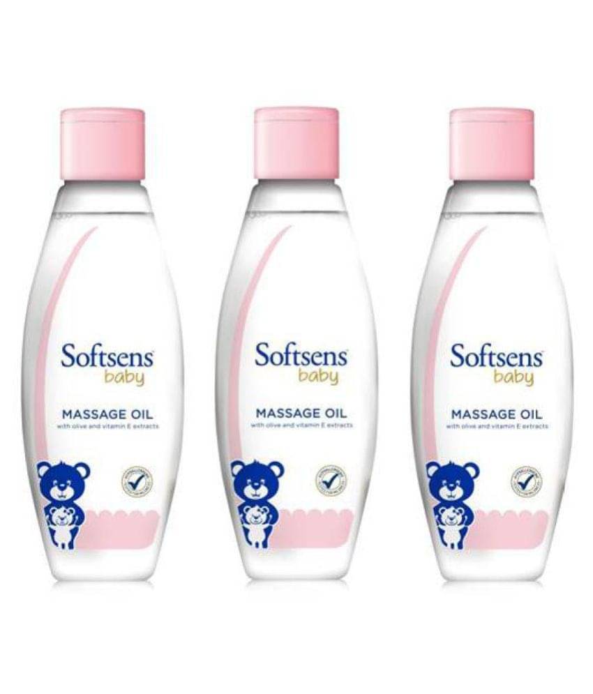 Softsens Baby Calming Massage Oil with Vitamin E, Coconut, Almond & Olive, 200ml, Pack of 3 Softsens Baby Calming Massage Oil with Vitamin E, Coconut, Almond & Olive, 200ml, Pack of 3
