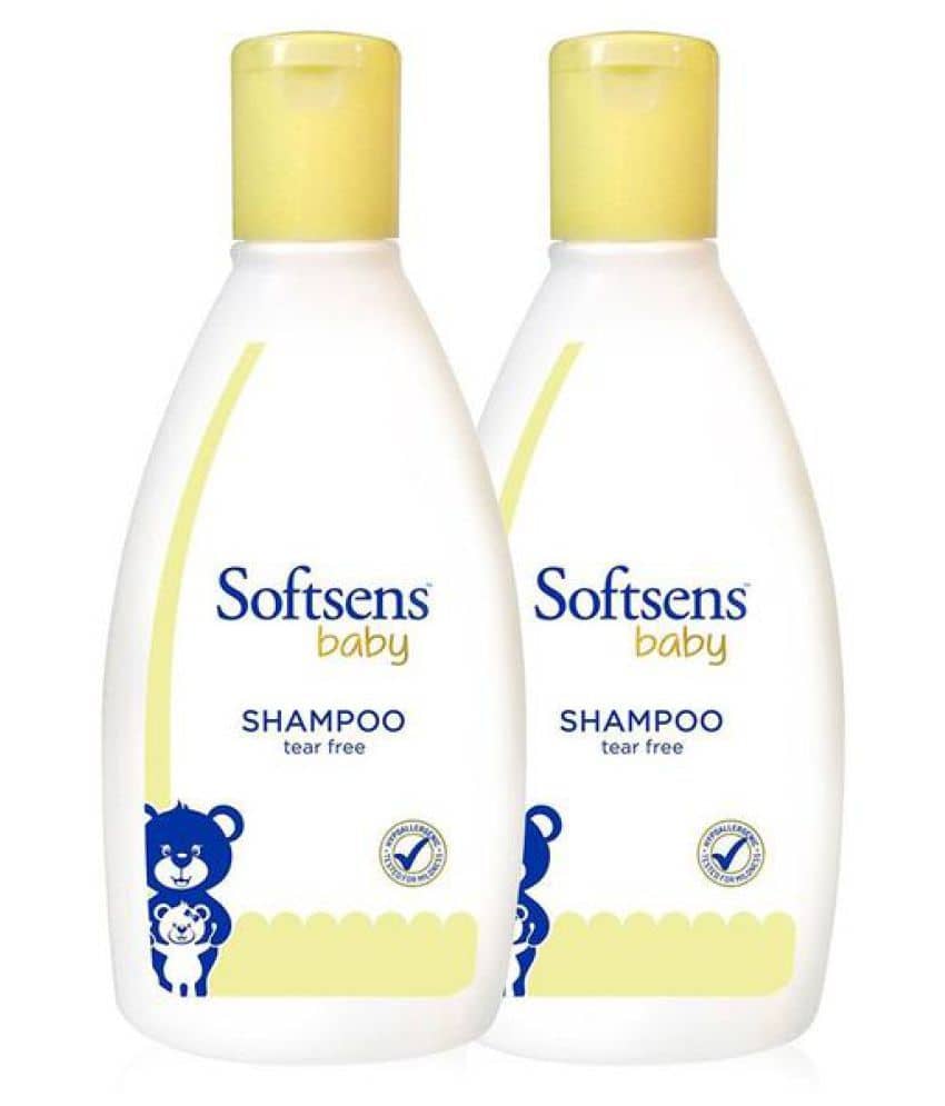 Softsens Baby TEAR FREE Shampoo, 200ml (Pack of 2) Mild, Hypoallergenic , Paraben & Sufate Free