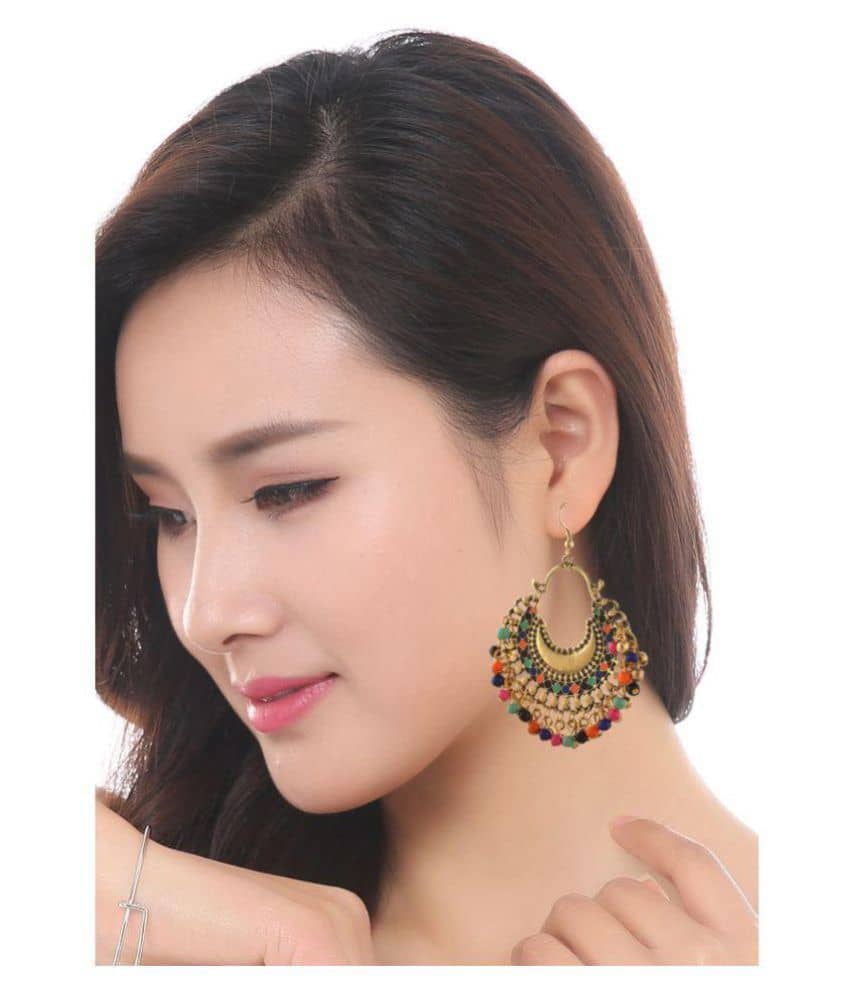 YouBella Fashion Jewellery Stylish Afghani Tribal Fancy Party Wear Earrings for Girls and Women - Earrings | Buy online on ZillyBuy