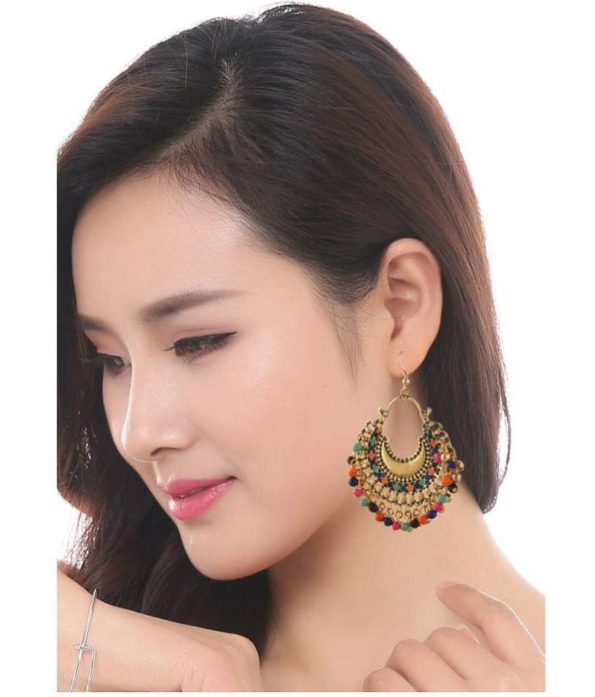YouBella Fashion Jewellery Stylish Afghani Tribal Fancy Party Wear Earrings for Girls and Women