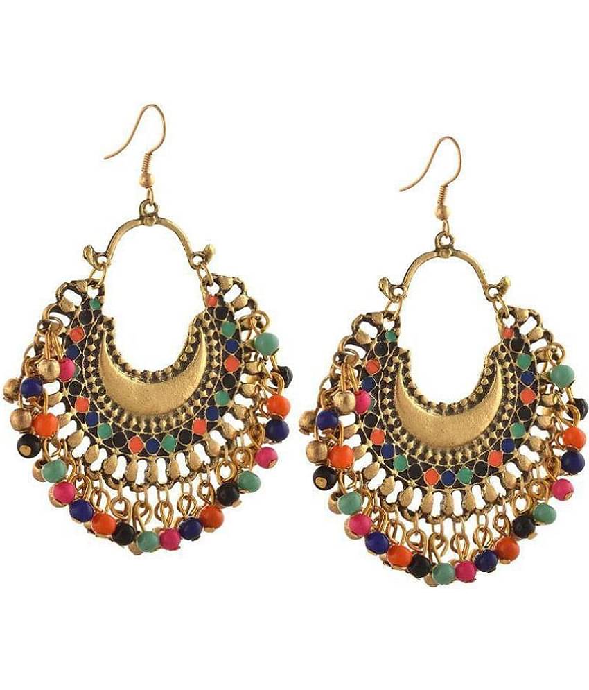 YouBella Fashion Jewellery Stylish Afghani Tribal Fancy Party Wear Earrings for Girls and Women