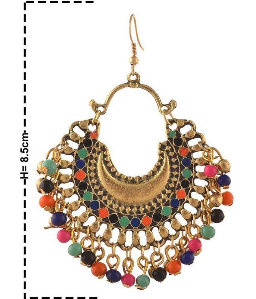 YouBella Fashion Jewellery Stylish Afghani Tribal Fancy Party Wear Earrings for Girls and Women