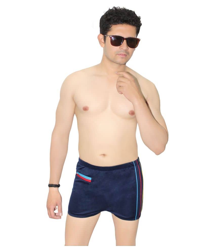 Goodluck Navy Nylon Swimsuit Single