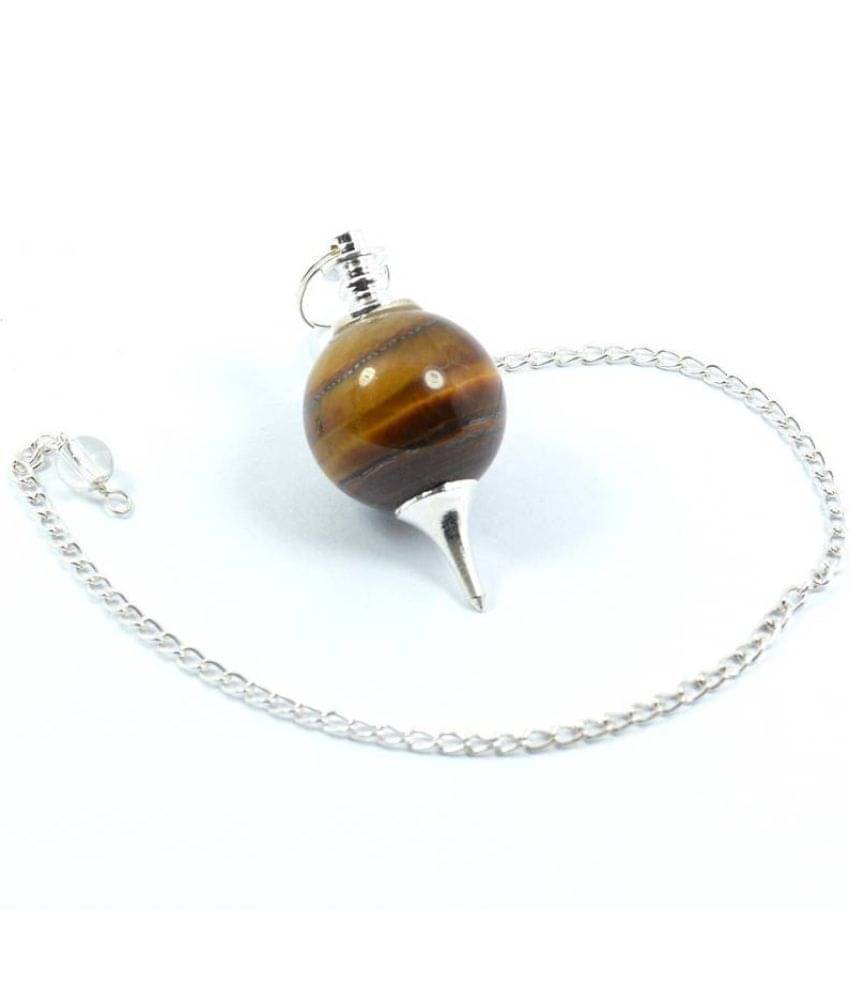     			nitin collection Tiger Eye Crystal Ball Chain Pendulum
