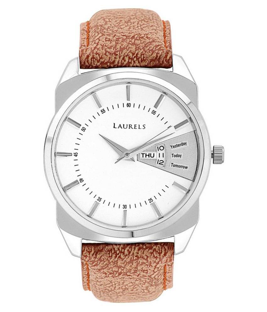     			Laurels LWM-INC-II-011607 Leather Analog Men's Watch