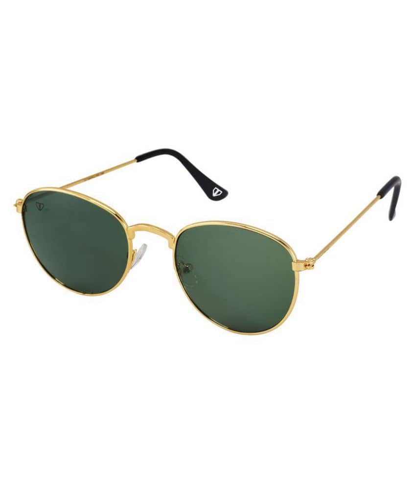 Walrus Green Oval Sunglasses ( WS-RYL-III-040606 ) - Sunglasses | Buy online on ZillyBuy