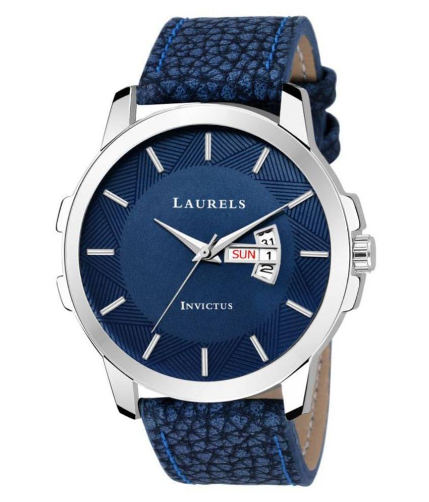     			Laurels 030307 Leather Analog Men's Watch