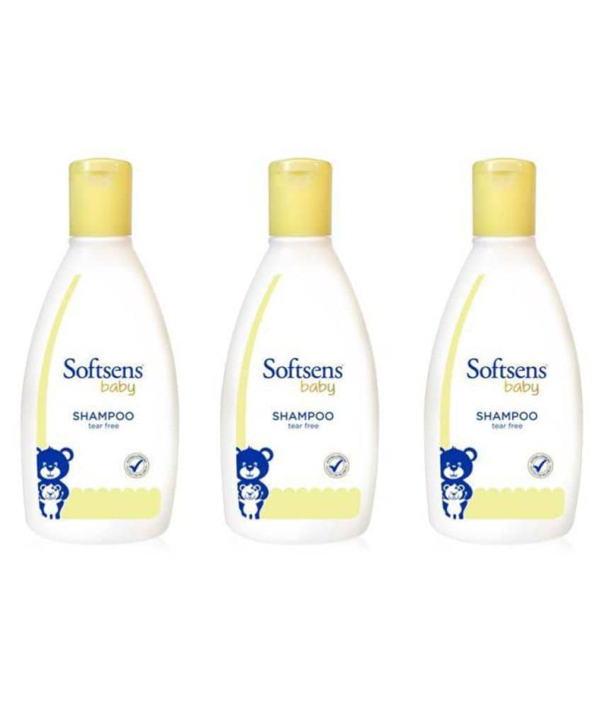 Softsens Baby TEAR FREE Shampoo Mild, Hypoallergenic , Paraben & Sufate Free 200ml, Pack of 3