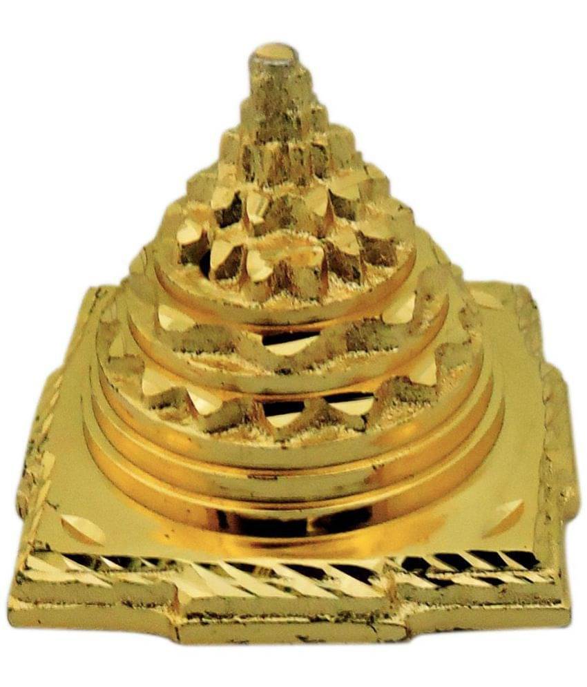 Ratnatraya Energized Mahameru Prastha Shree Yantra Showpiece in Brass for Vastu & Prosperity | Shree Yantra Pyramid for Vastu Remedy Ratnatraya Energized Mahameru Prastha Shree Yantra Showpiece in Brass for Vastu & Prosperity | Shree Yantra Pyramid for Vastu Remedy