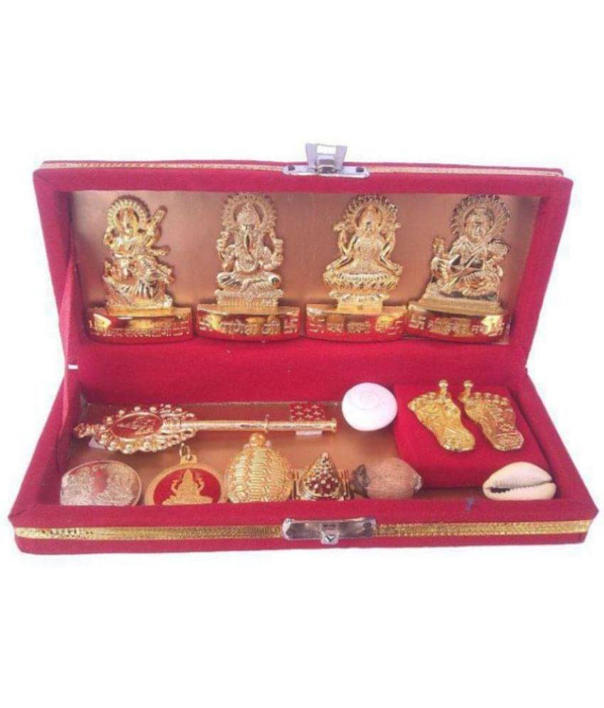     			S.S Creation Shri Dhan Laxmi-Kuber Bhandari Yantra - Pack Of 13 free Rudraksh Mala