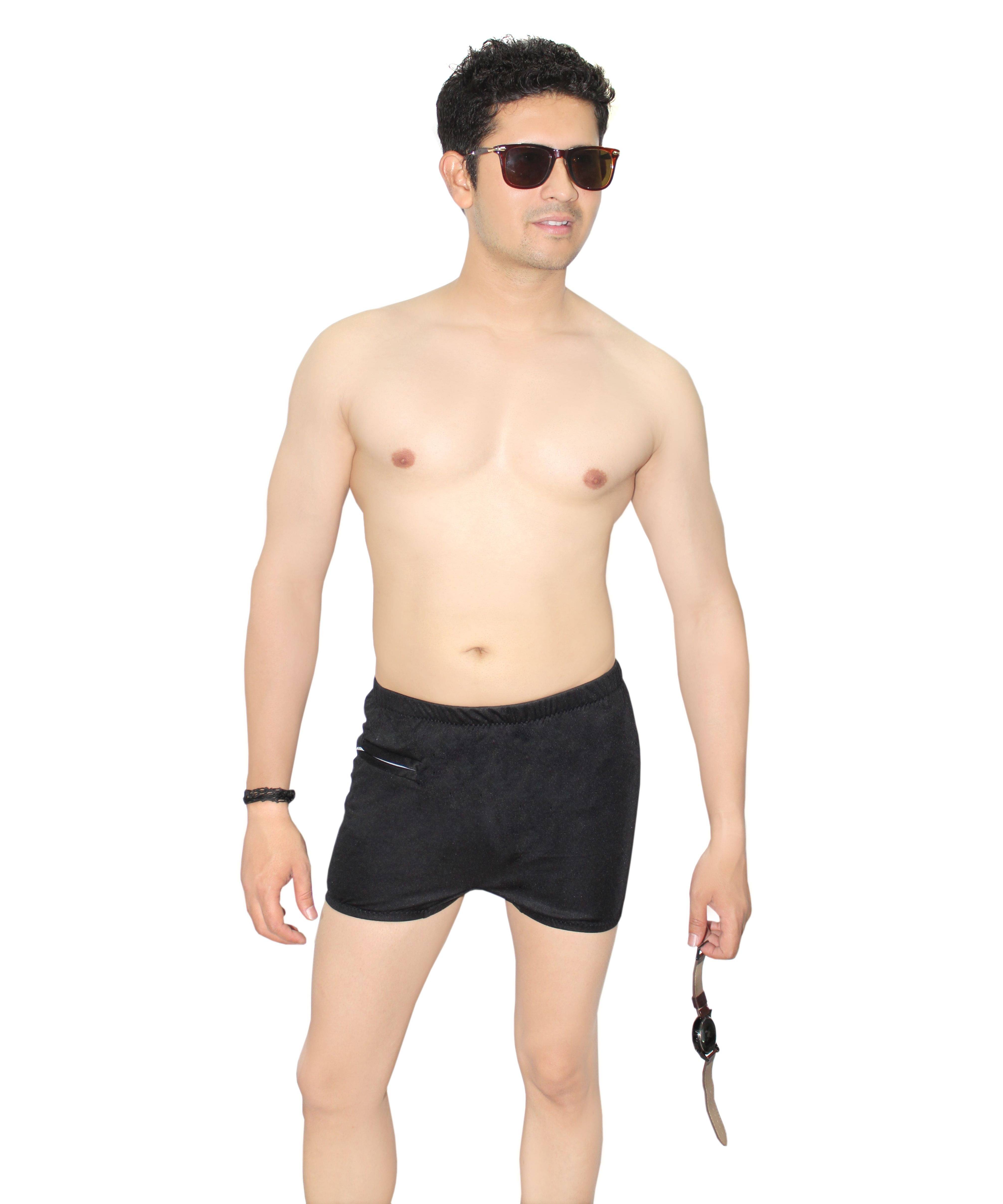 Goodluck Black Cotton Lycra Trunk Goodluck Black Cotton Lycra Trunk