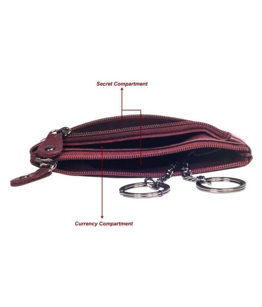     			Calfnero Genuine Leather Key Case/Coin Wallet