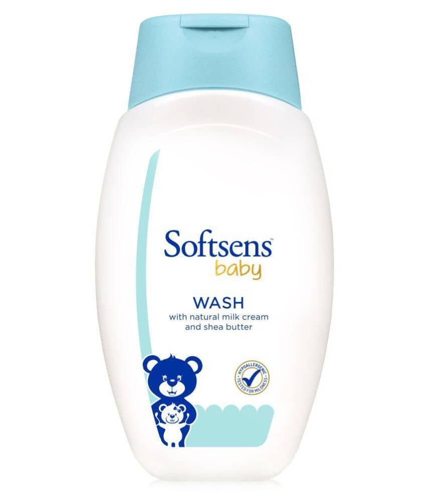 Sotftsens Baby TEAR FREE Baby Wash, 200ml with natural milk cream & shea butter