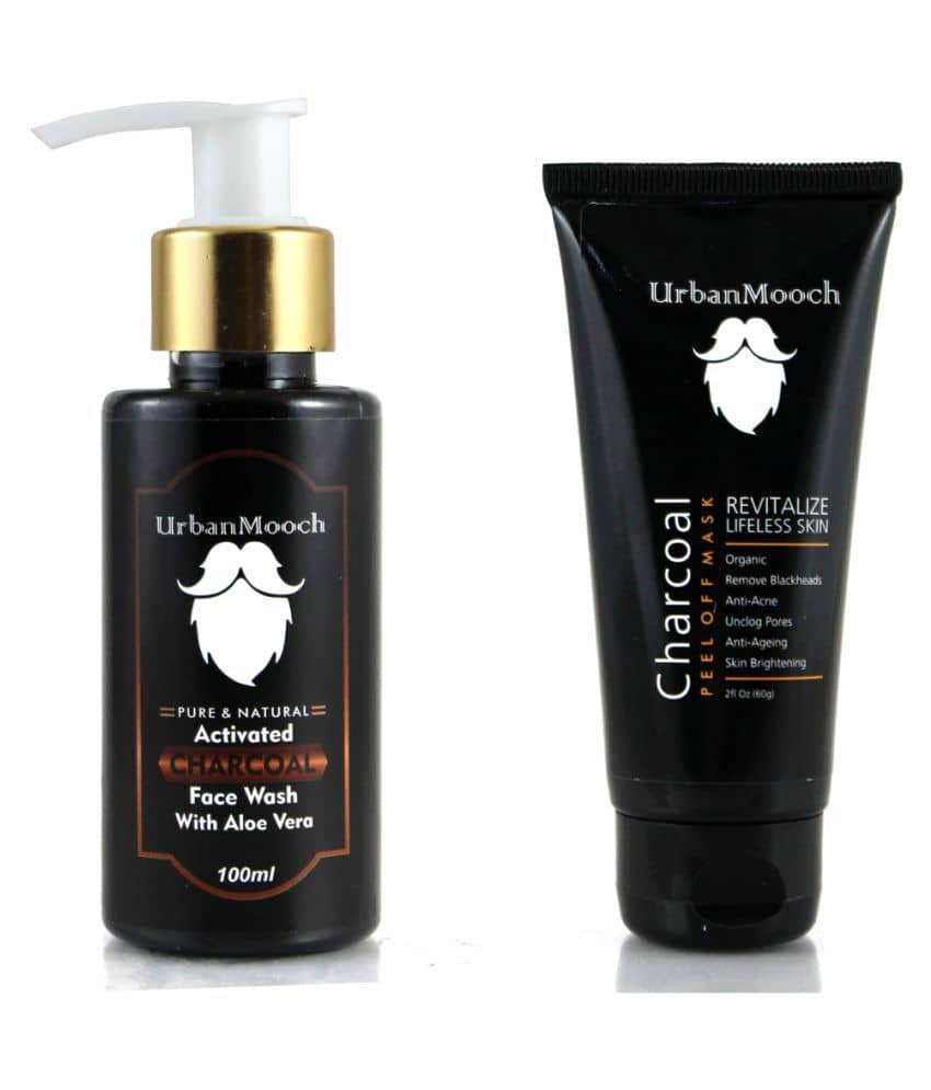 UrbanMooch Charcoal Face Wash Face Mask Masks 160 gm Pack of 2