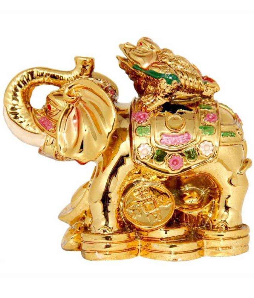 DD1 Feng Shui / Golden Wish Completion Frog On Elephent / Hathi For Wealth And Happyness DD1 Feng Shui / Golden Wish Completion Frog On Elephent / Hathi For Wealth And Happyness