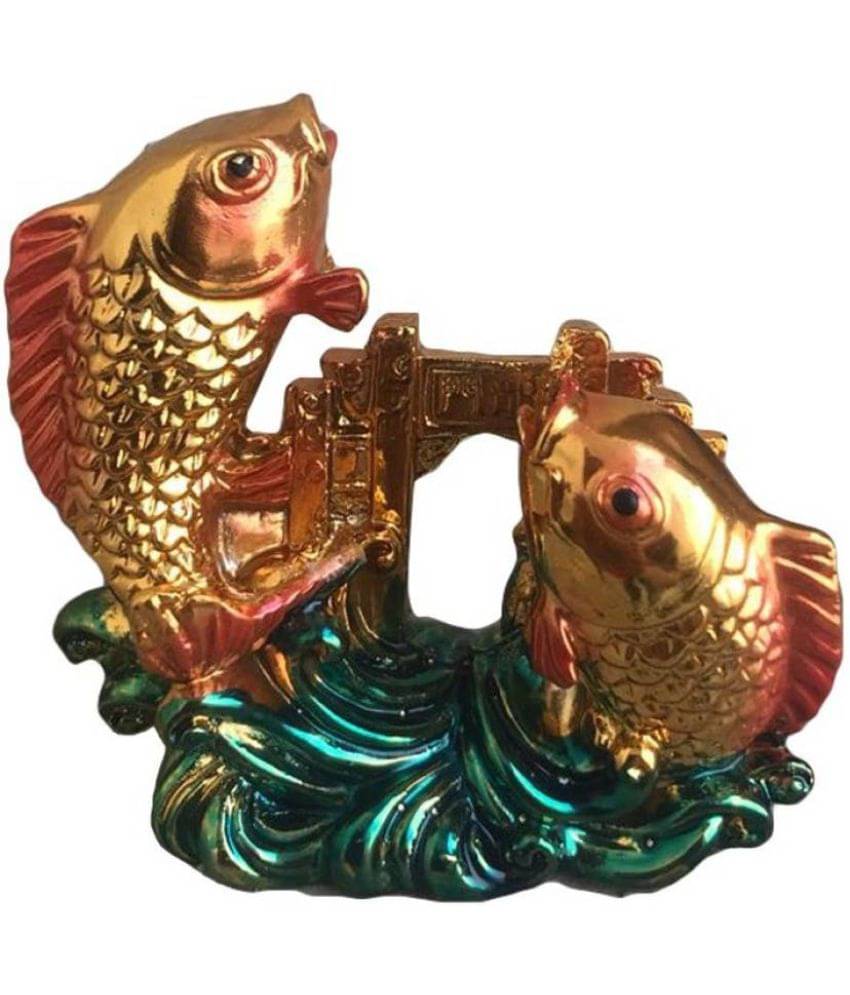     			DD1 Feng Shui Colorful Double Fish for Good Luck and Prosperity