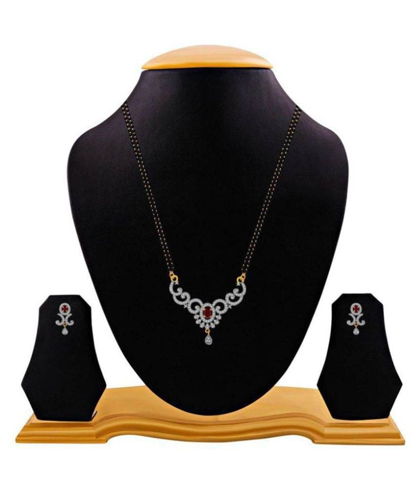 Navya Collections Alloy American Diamond Mangalsutra Set Navya Collections Alloy American Diamond Mangalsutra Set