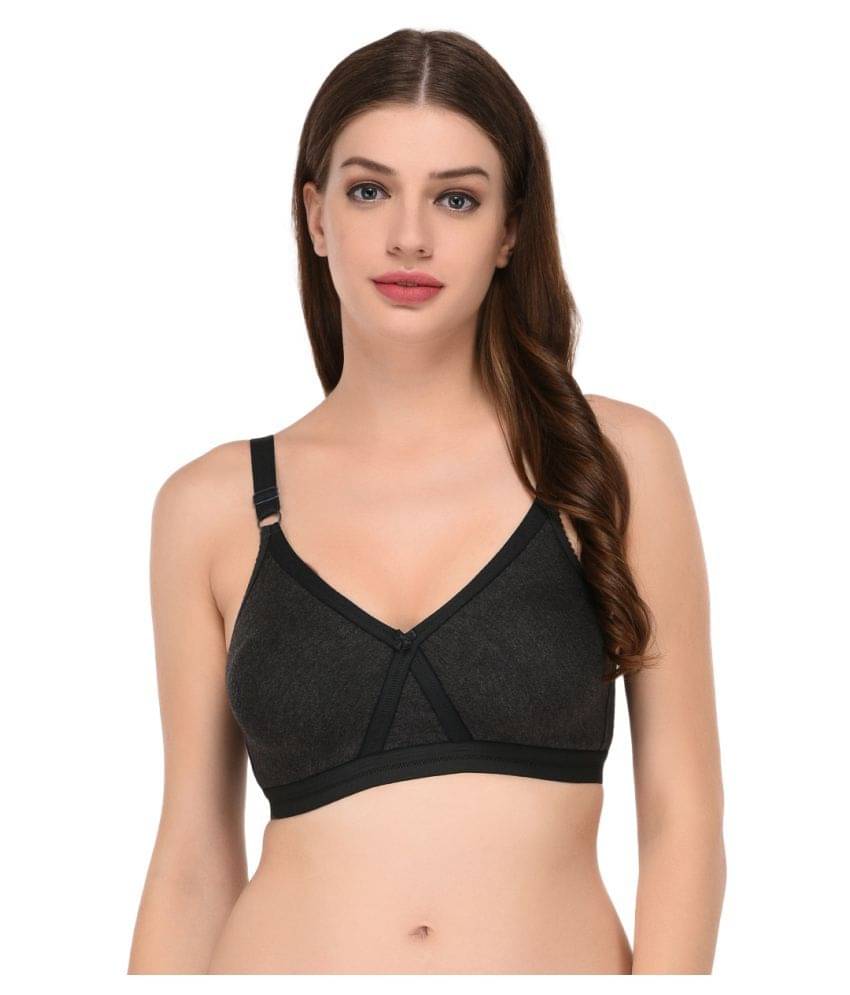 Elina Cotton T-Shirt Bra - Grey     			Elina Cotton T-Shirt Bra - Grey