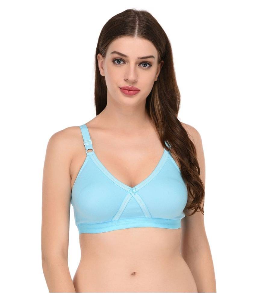 Elina Cotton T-Shirt Bra - Blue Elina Cotton T-Shirt Bra - Blue