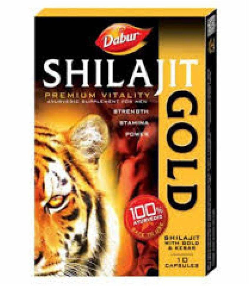 Ayurveda Cure Dabur Shilajit Gold (10x6=60) 60 no.s Multivitamins Capsule Ayurveda Cure Dabur Shilajit Gold (10x6=60) 60 no.s Multivitamins Capsule