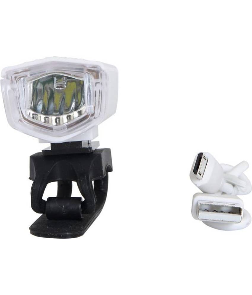 Dark Horse Bicycle USB Rechargeable LED Headlight with 3 Modes 300 LM Cycling Light Flashlight,Compact in Size, White