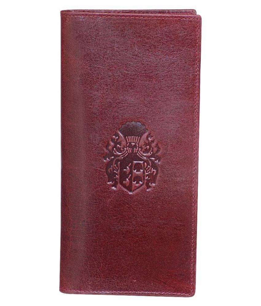     			Style 98 - Maroon Leather Men's Long Wallet ( Pack of 1 )