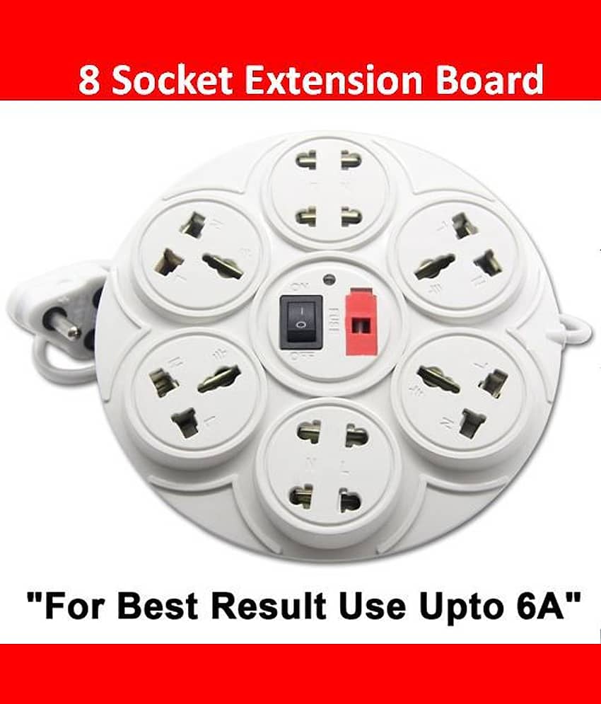 Mr. Germany 8 Socket With Fuse & Master Switch