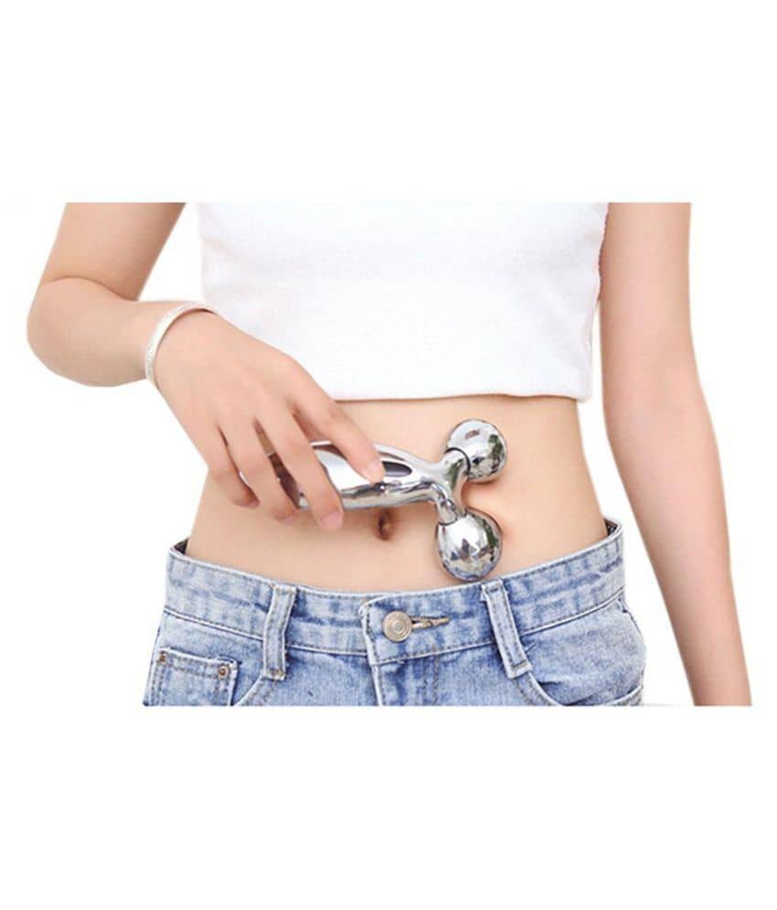 KALOPSIA INDUSTRIES Face Roller 3D Y Shape Aluminium Big Roller Microcurrent massager