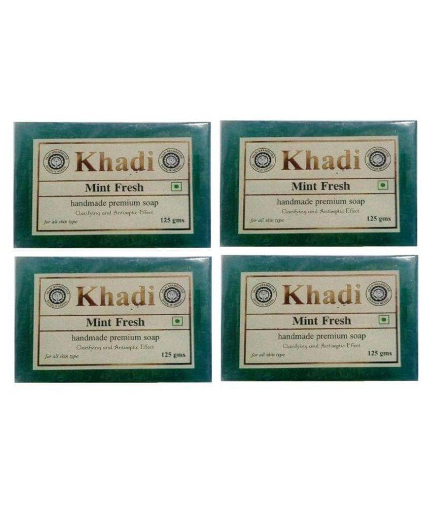     			Khadi Herbal Mint - Pack of 4 Soap 500 gm