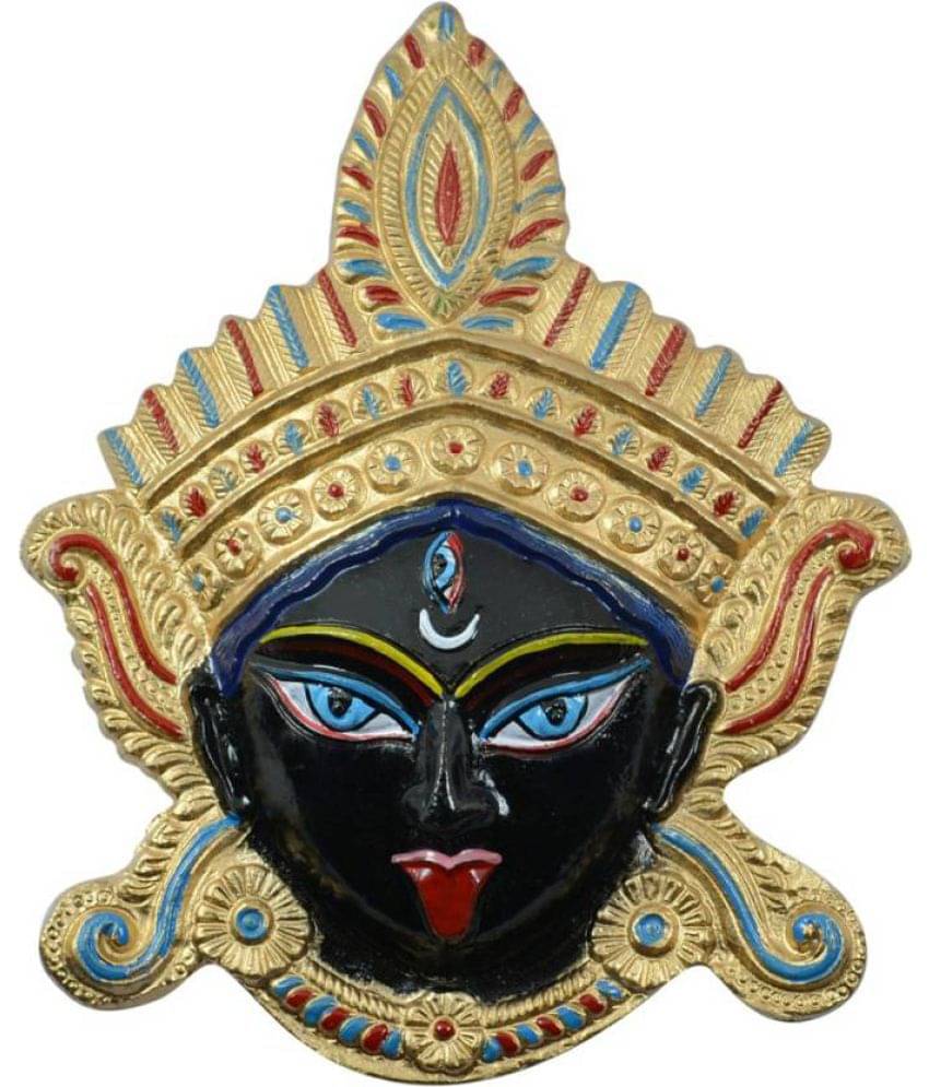 DD1Feng Shui Beautiful Maa Kali Face Murti Idol Statue Sculpture Wall Hanging, Good Luck & Brings Prosperity DD1Feng Shui Beautiful Maa Kali Face Murti Idol Statue Sculpture Wall Hanging, Good Luck & Brings Prosperity