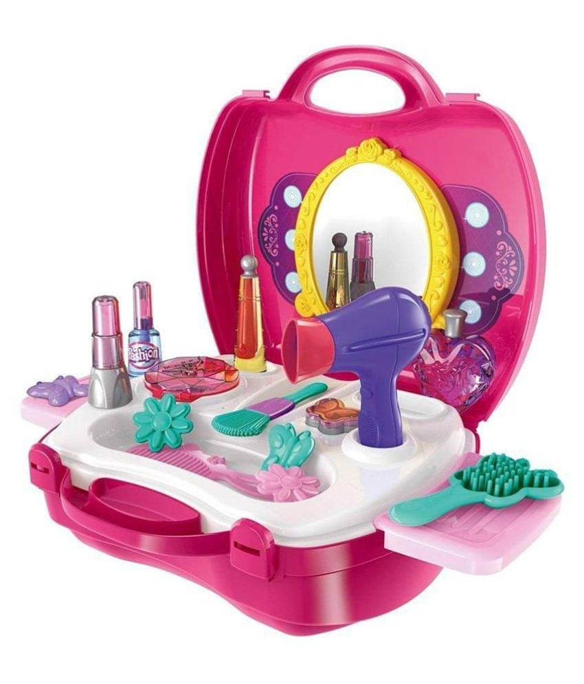 ICE TREE Beauty Make up Case and Cosmetic Set Suitcase, Durable Kit Hair Salon with 21 Pcs Makeup Accessories     			ICE TREE Beauty Make up Case and Cosmetic Set Suitcase, Durable Kit Hair Salon with 21 Pcs Makeup Accessories