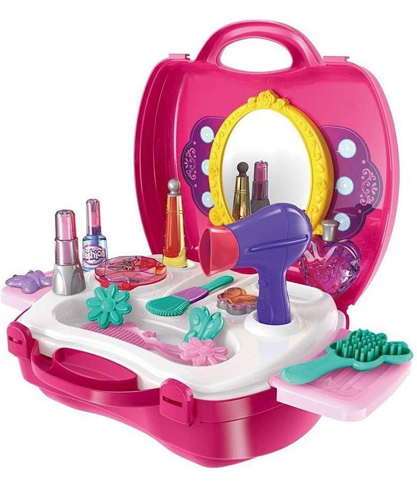 ICE TREE Beauty Make up Case and Cosmetic Set Suitcase, Durable Kit Hair Salon with 21 Pcs Makeup Accessories - Toys and Games | Buy online on ZillyBuy