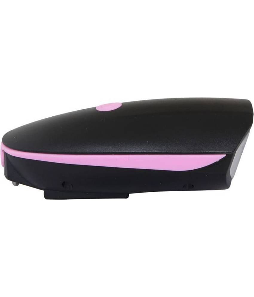 Dark Horse Bicycle CE Standard USB Rechargeable (2-in-1) 3 Mode LED Front Light 250 Lumens and 140 Db Loud Horn Bell (Pink)