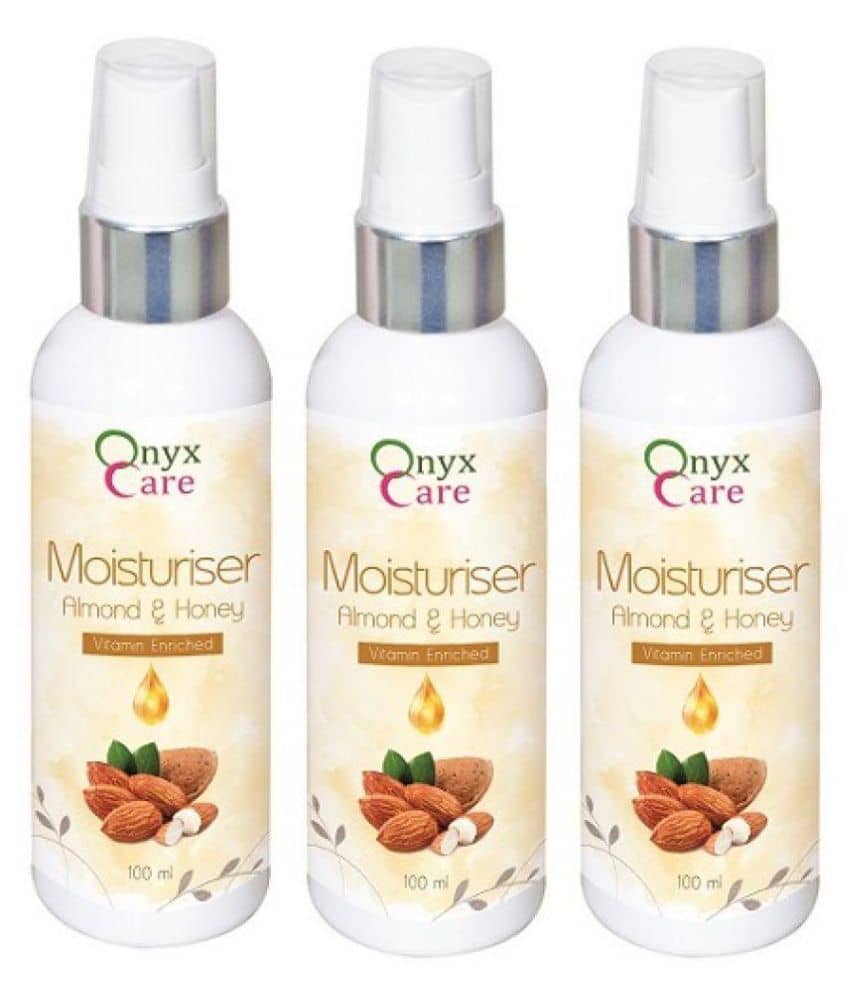 Onyx Care Almond & Honey Vitamin Enriched (Pack of 3) Moisturizer 300 ml ml Pack of 3