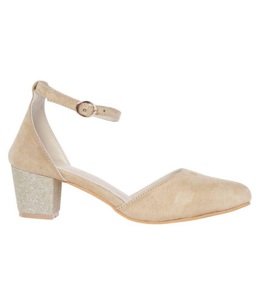 MARC LOIRE Gold Block Heels MARC LOIRE Gold Block Heels
