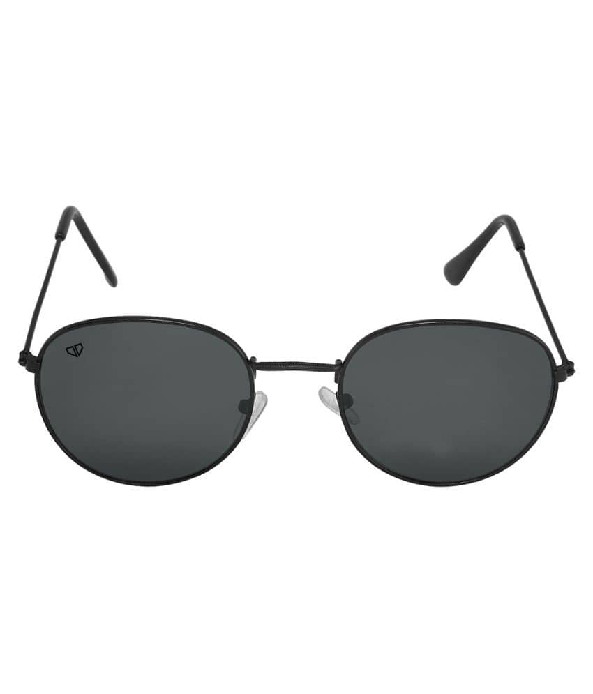 Walrus Black Oval Sunglasses ( WS-RYL-020202 ) - Sunglasses | Buy online on ZillyBuy