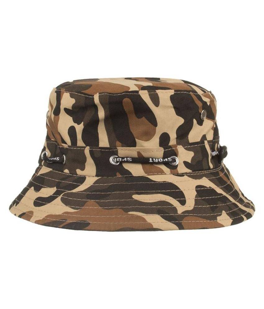     			Mens Cotton Summer Breathable Camouflage Bucket Cap Outdoor Beach Sun Cap Sunshade Visor Panama Hat
