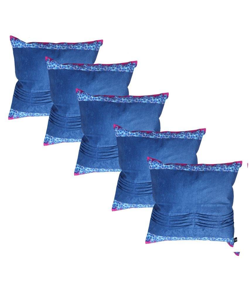Hugs'n'Rugs Set of 5 Cotton Cushion Covers 40X40 cm (16X16) Hugs'n'Rugs Set of 5 Cotton Cushion Covers 40X40 cm (16X16)