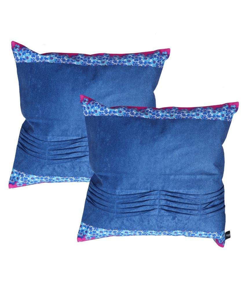 Hugs'n'Rugs Set of 2 Cotton Cushion Covers 40X40 cm (16X16) Hugs'n'Rugs Set of 2 Cotton Cushion Covers 40X40 cm (16X16)