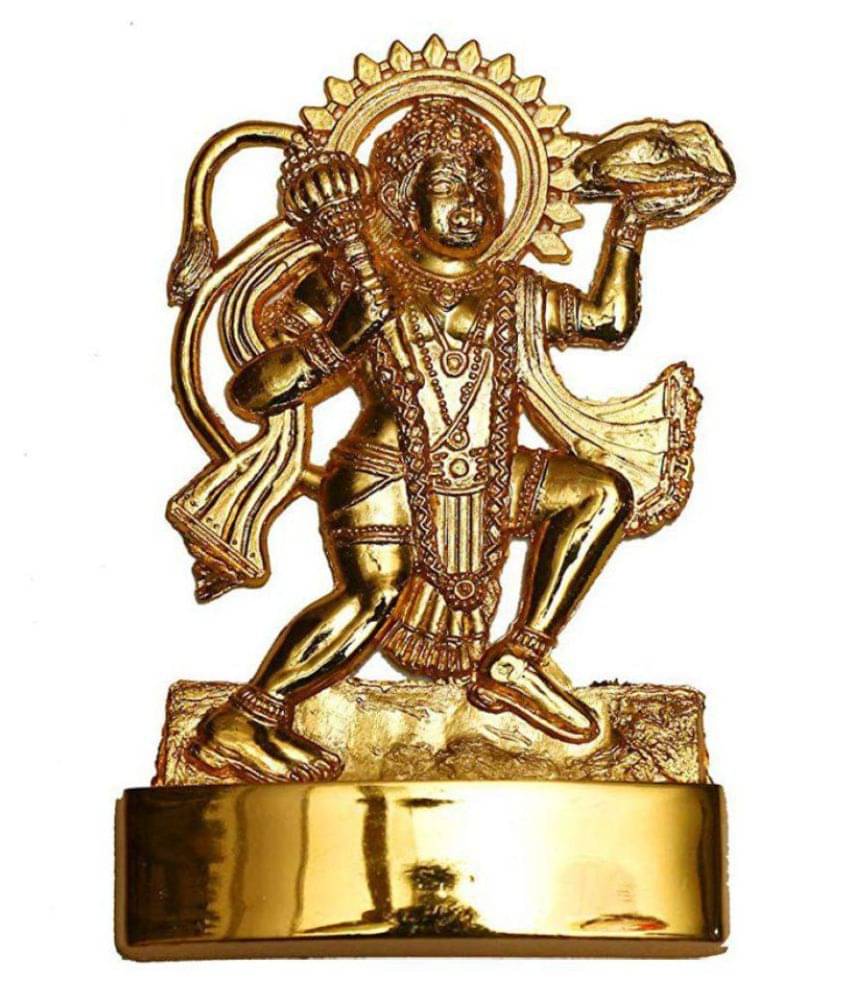     			RUDRA DIVINE - Lord Hanuman Brass Idol