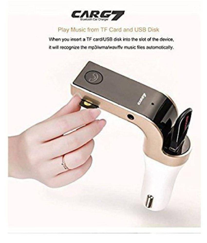     			HOD Car Mobile Charger G7 Bluetooth Support Original For BMW i8 Black