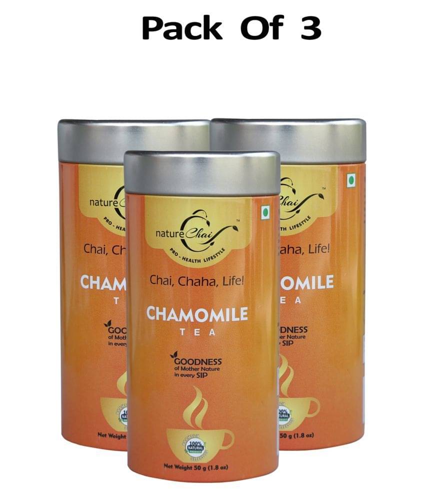 nature Chai Chamomile Tea Loose Leaf 50 gm Pack of 3     			nature Chai Chamomile Tea Loose Leaf 50 gm Pack of 3