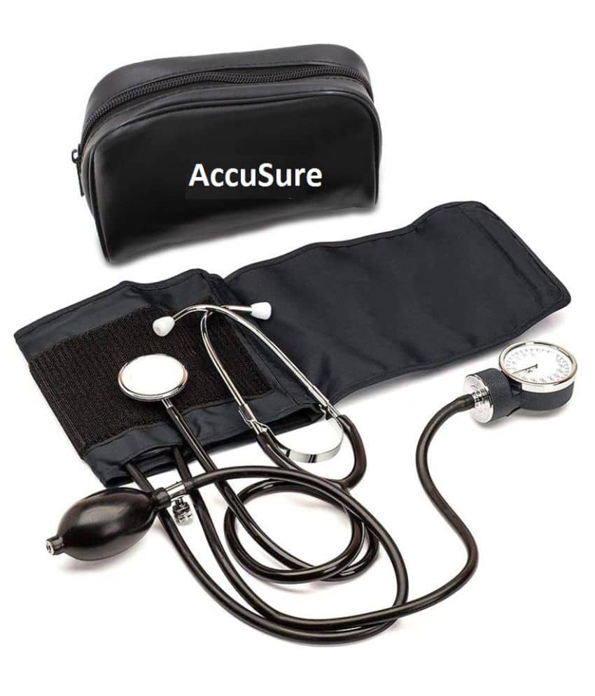 Accusure Aneroid  Sphygmomanometer With Stethoscope Advance Features BP